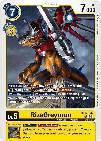 RizeGreymon BT17-037 [ Inglese / Giapponese ]