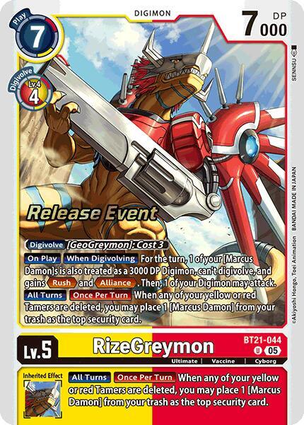 RizeGreymon BT21-044 [ Inglese / Giapponese ]