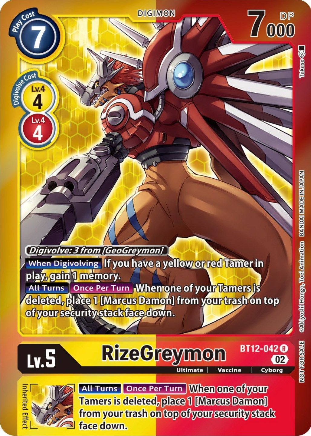 RizeGreymon BT12-042 [ Inglese / Giapponese ]