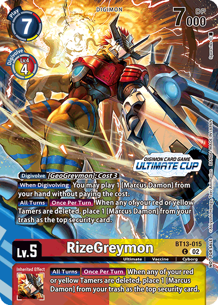 RizeGreymon BT13-015 [ Inglese / Giapponese ]
