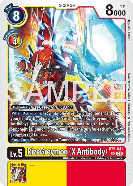 RizeGreymon BT9-041 [ Inglese / Giapponese ]