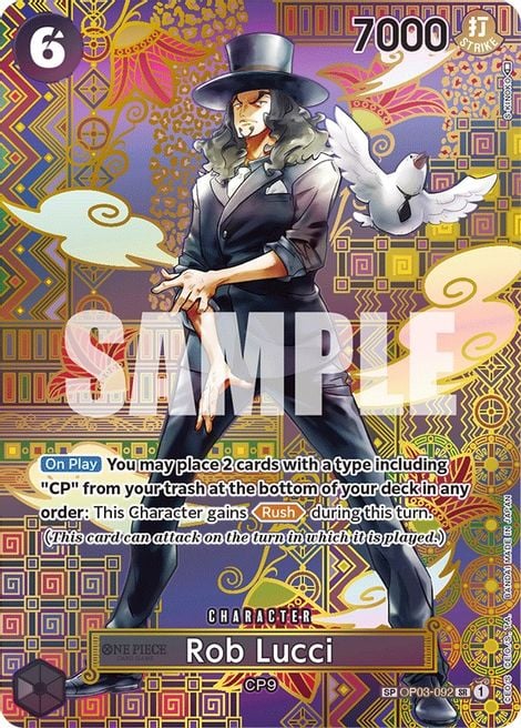 Rob Lucci OP03-092 [ Inglese / Giapponese / Francese / Cinese Semplificato ]