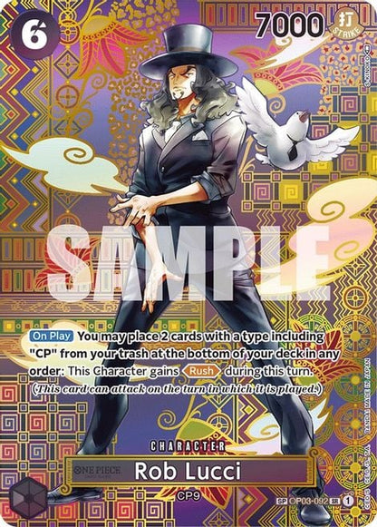 Rob Lucci OP03-092 [ Inglese / Giapponese / Francese / Cinese Semplificato ]