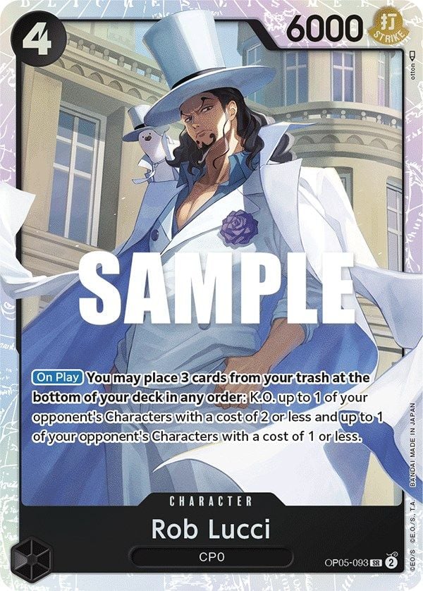 Rob Lucci OP05-093 [ Inglese / Giapponese / Francese / Cinese Semplificato ]