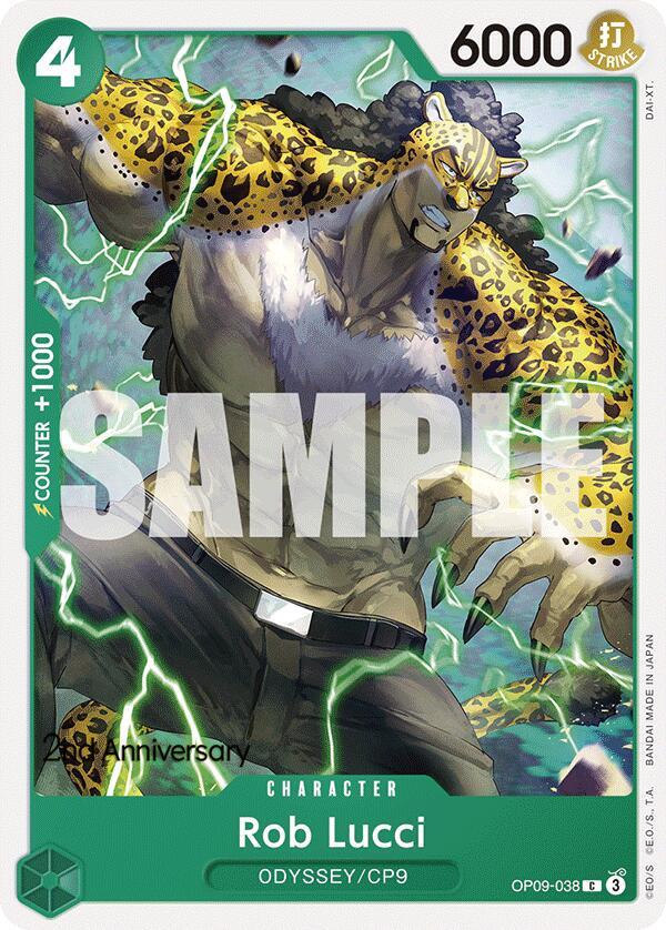 Rob Lucci OP09-038 [ Inglese / Giapponese / Francese / Cinese Semplificato ]