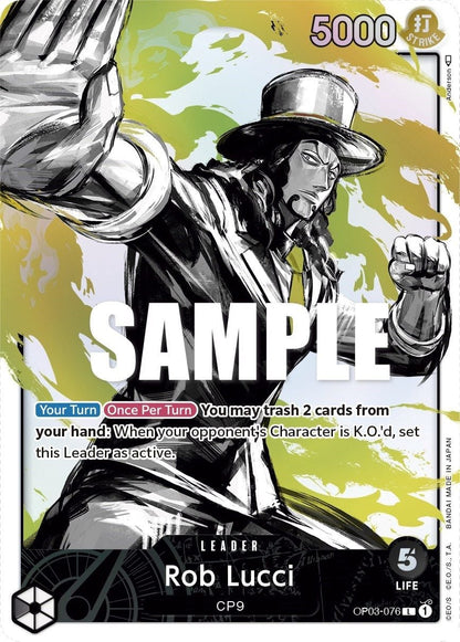 Rob Lucci OP03-076 [ Inglese / Giapponese / Francese / Cinese Semplificato ]