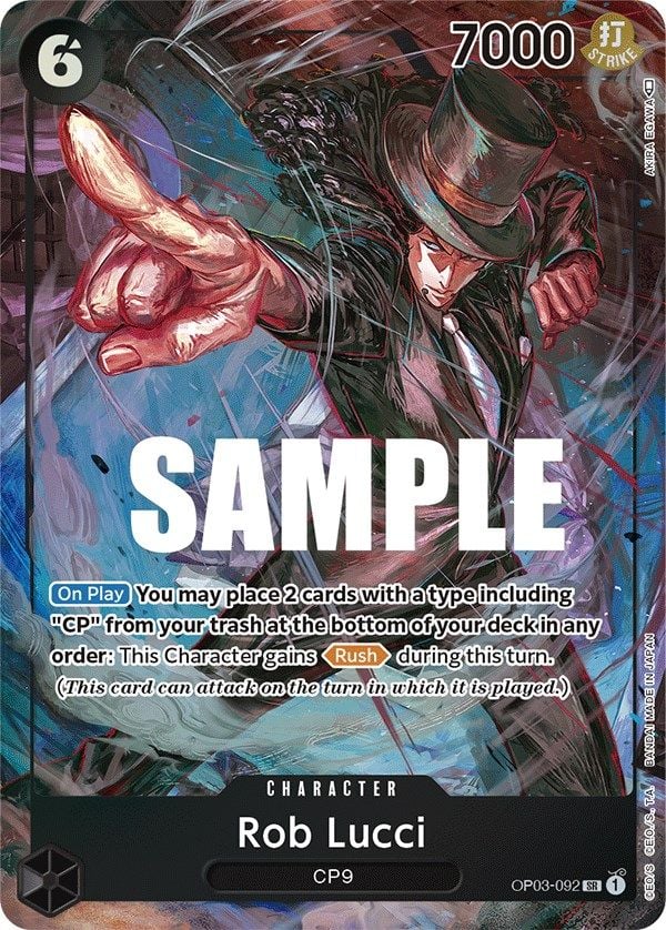 Rob Lucci OP03-092 [ Inglese / Giapponese / Francese / Cinese Semplificato ]