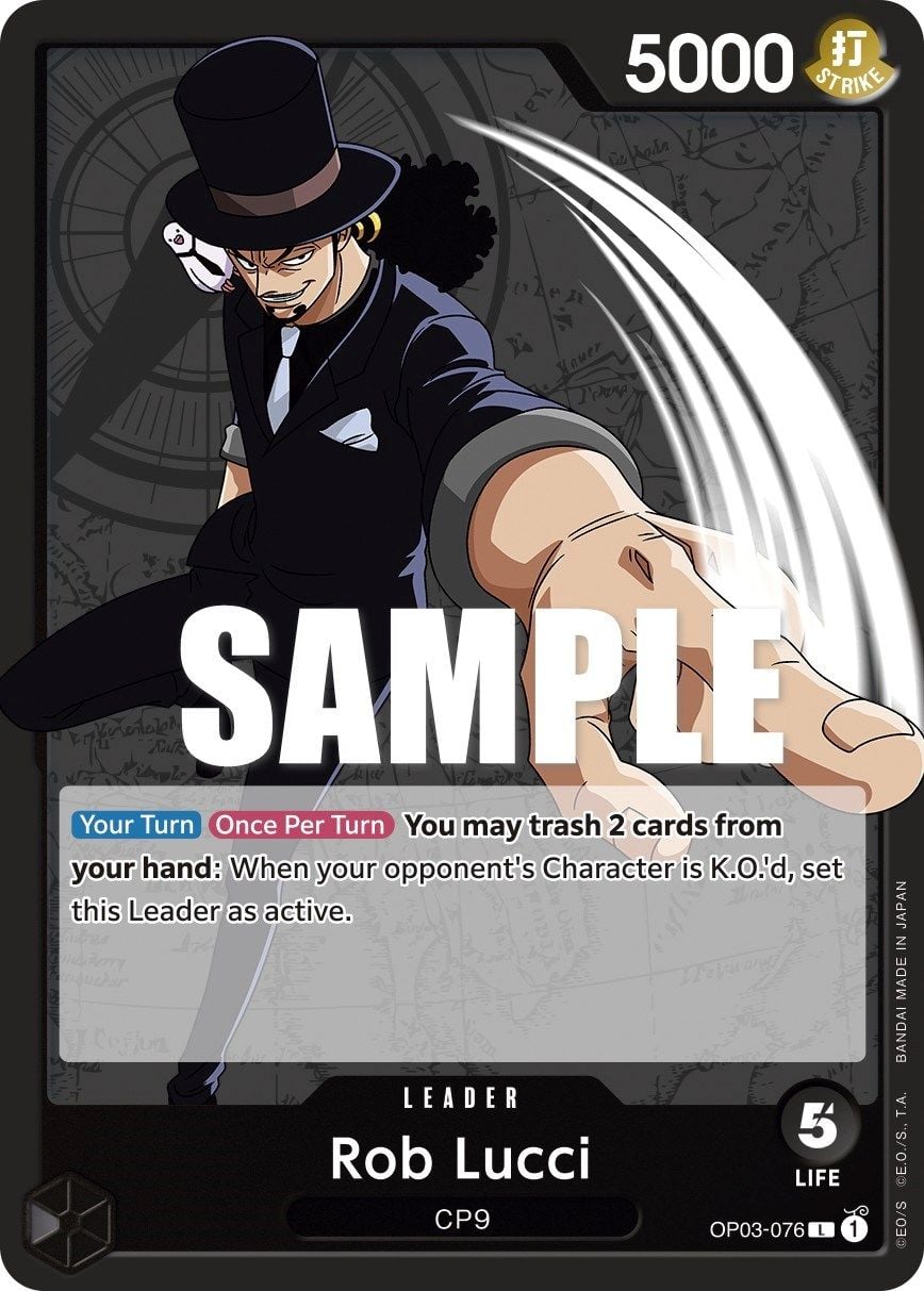 Rob Lucci OP03-076 [ Inglese / Giapponese / Francese / Cinese Semplificato ]
