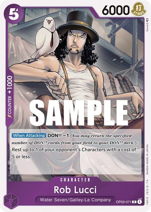 Rob Lucci OP03-071 [ Inglese / Giapponese / Francese / Cinese Semplificato ]