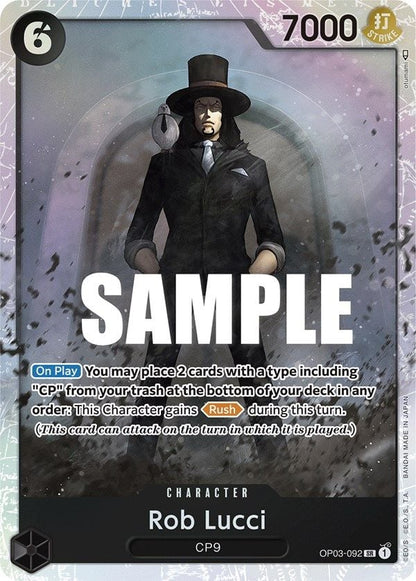 Rob Lucci OP03-092 [ Inglese / Giapponese / Francese / Cinese Semplificato ]