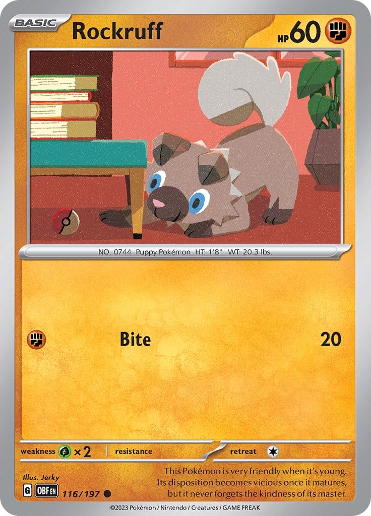 Rockruff - Ossidiana Infuocata 116/197 [ Italiano ]