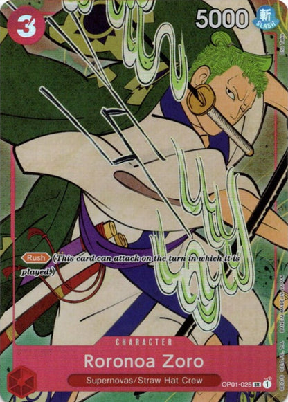 Roronoa Zoro OP01-025 [ Inglese / Giapponese / Francese / Cinese Semplificato ]