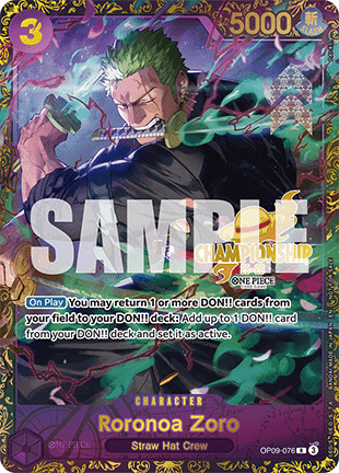 Roronoa Zoro OP09-076 [ Inglese / Giapponese / Francese / Cinese Semplificato ]