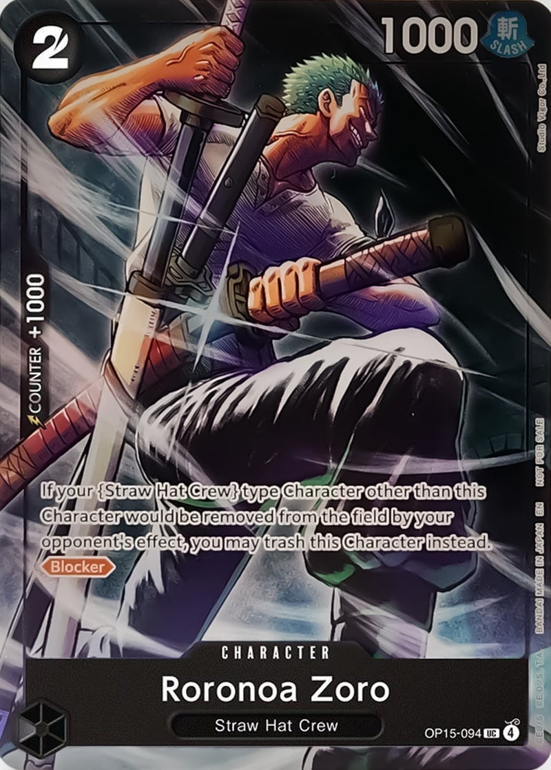 Roronoa Zoro OP15-094 [ Inglese / Giapponese / Francese / Cinese Semplificato ]