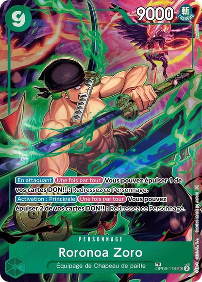 Roronoa Zoro OP06-118 [ Inglese / Giapponese / Francese / Cinese Semplificato ]
