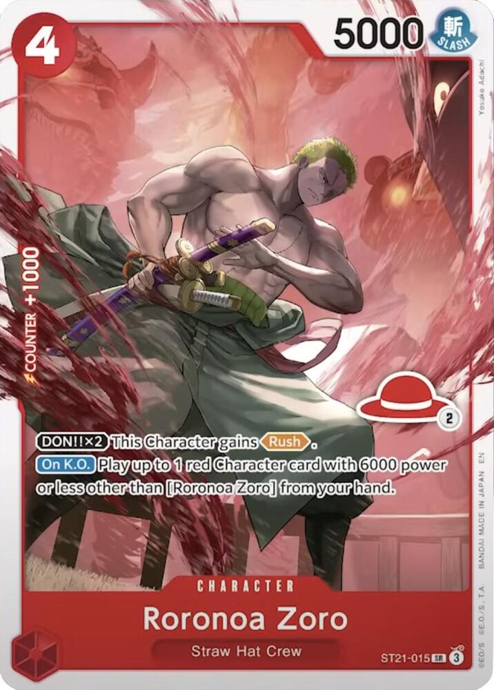 Roronoa Zoro ST21-015 [ Inglese / Giapponese / Francese / Cinese Semplificato ]