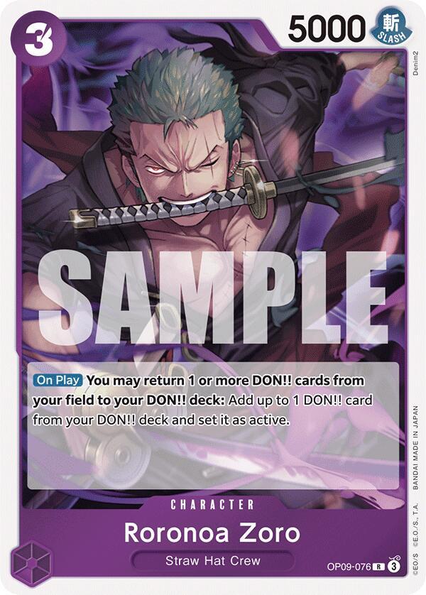 Roronoa Zoro OP09-076 [ Inglese / Giapponese ]