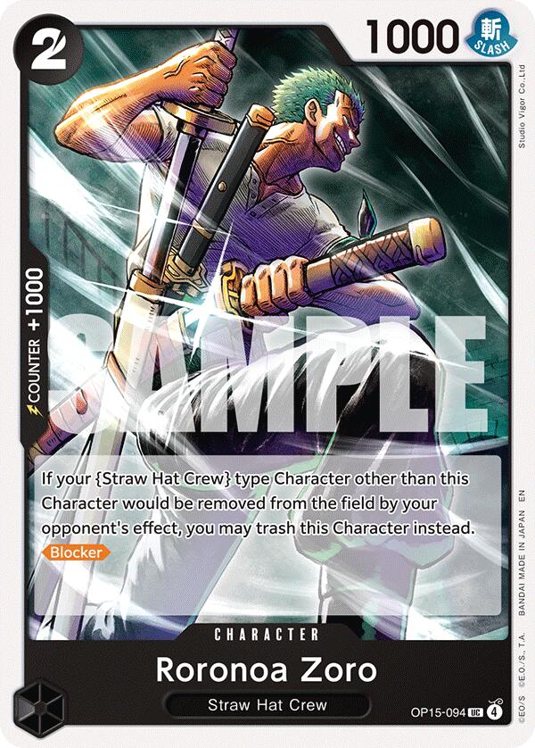 Roronoa Zoro OP15-094 [ Inglese / Giapponese / Francese / Cinese Semplificato ]