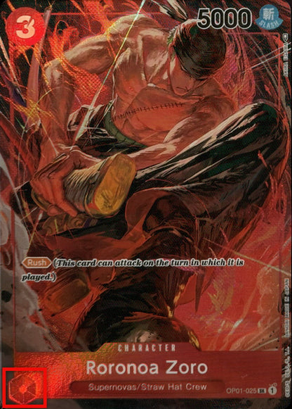 Roronoa Zoro OP01-025 [ Inglese / Giapponese / Francese / Cinese Semplificato ]