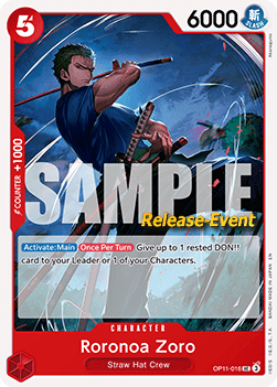 Roronoa Zoro OP11-016 [ Inglese / Giapponese / Francese / Cinese Semplificato ]