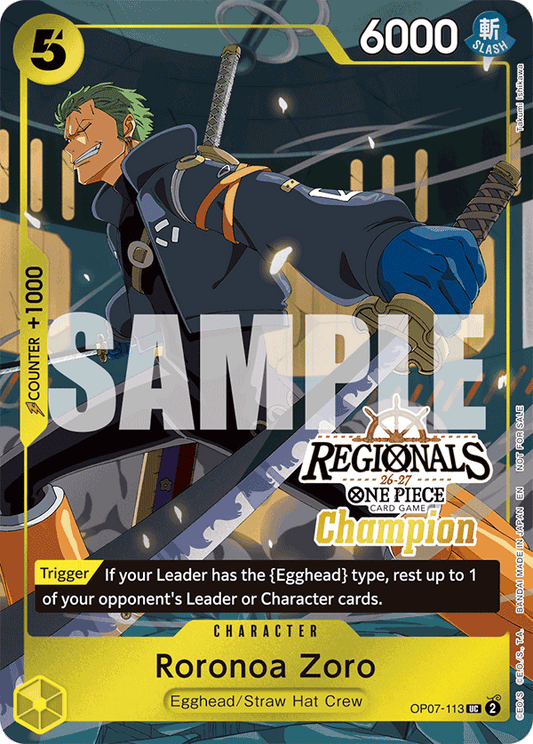 Roronoa Zoro OP07-113 [ Inglese / Giapponese / Francese / Cinese Semplificato ]
