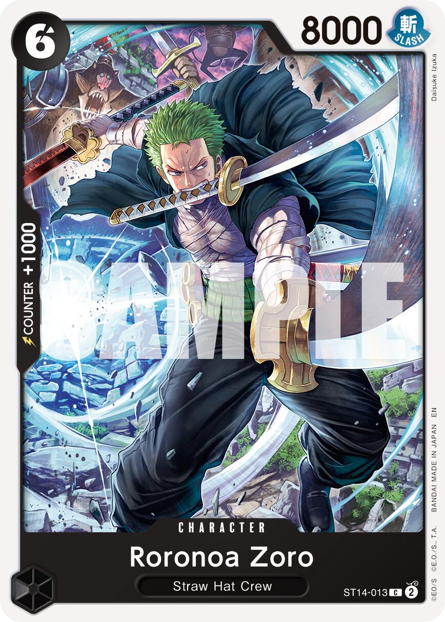 Roronoa Zoro ST14-013 [ Inglese / Giapponese / Francese / Cinese Semplificato ]