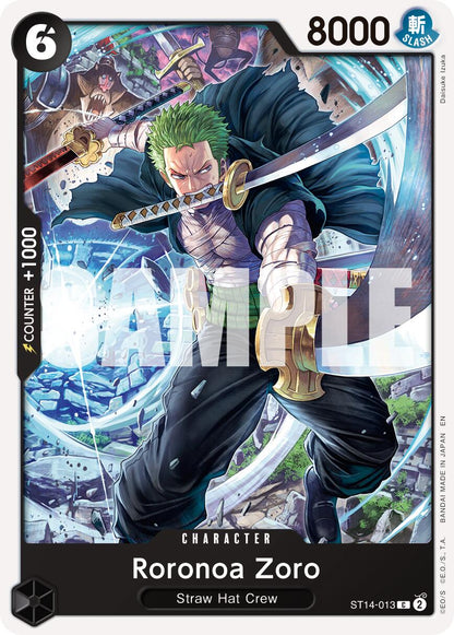 Roronoa Zoro ST14-013 [ Inglese / Giapponese / Francese / Cinese Semplificato ]