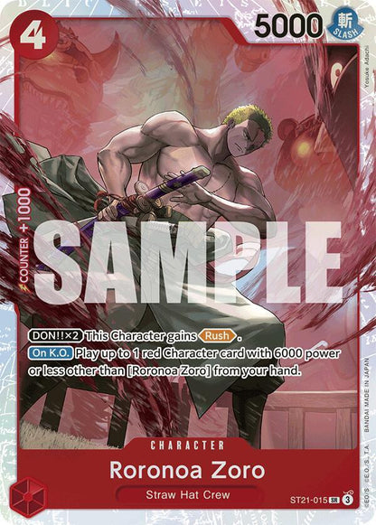 Roronoa Zoro ST21-015 [ Inglese / Giapponese / Francese / Cinese Semplificato ]