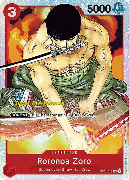 Roronoa Zoro ST01-013 [ Inglese / Giapponese / Francese / Cinese Semplificato ]