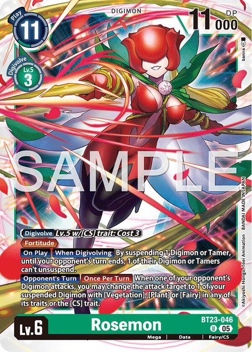 Rosemon BT23-046 [ Inglese / Giapponese ]