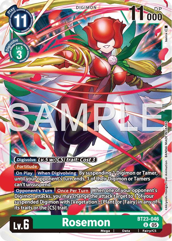 Rosemon BT23-046 [ Inglese / Giapponese ]