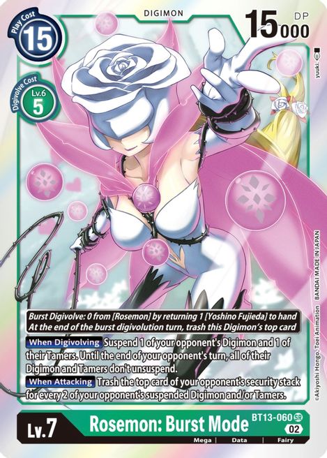 Rosemon : Burst Mode BT13-060 [ Inglese / Giapponese ]