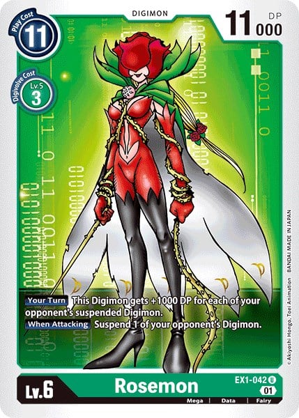 Rosemon EX1-042 [ Inglese / Giapponese ]