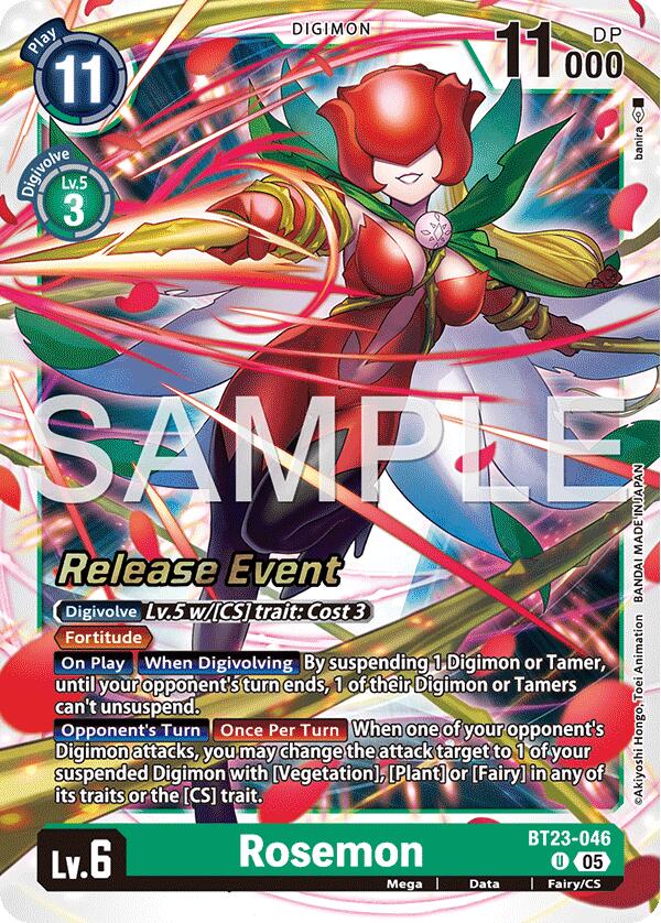 Rosemon BT23-046 [ Inglese / Giapponese ]