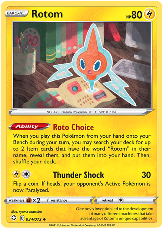 Rotom - Destino Splendente 034/072 [ Italiano / Inglese ]