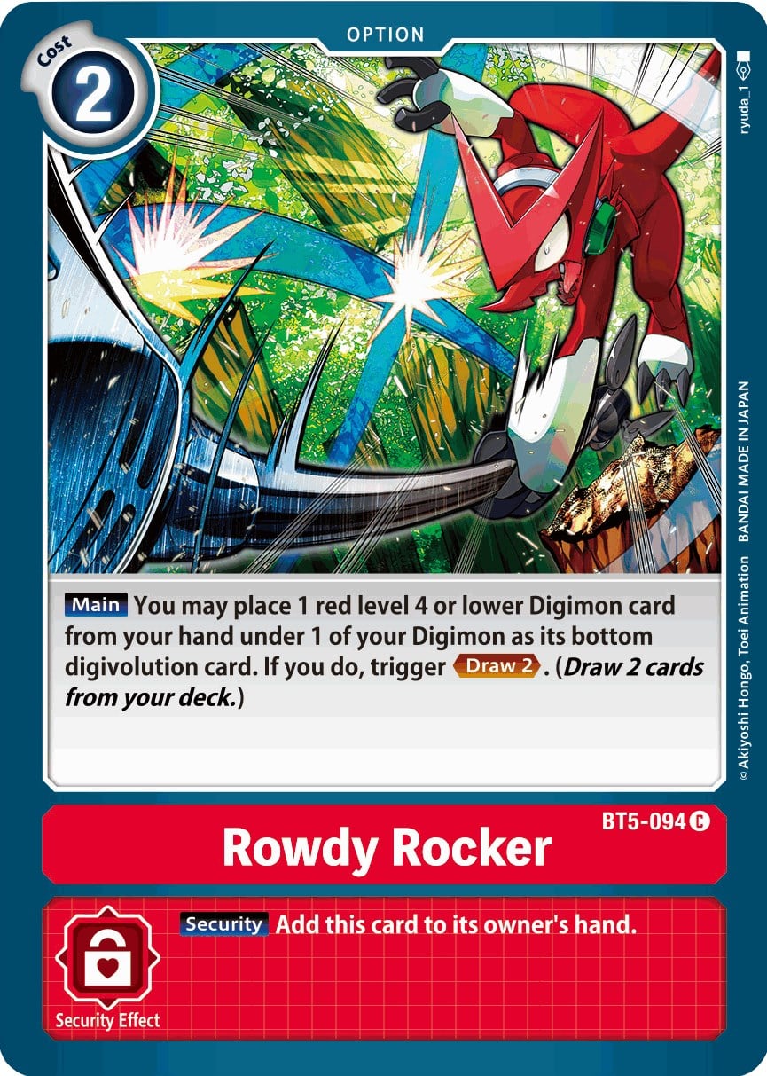 Rowdy Rocker BT5-094 [ Inglese / Giapponese ]