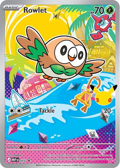 Rowlet - MEP Black Star Promos MEP 043 [ Italiano / Inglese ]