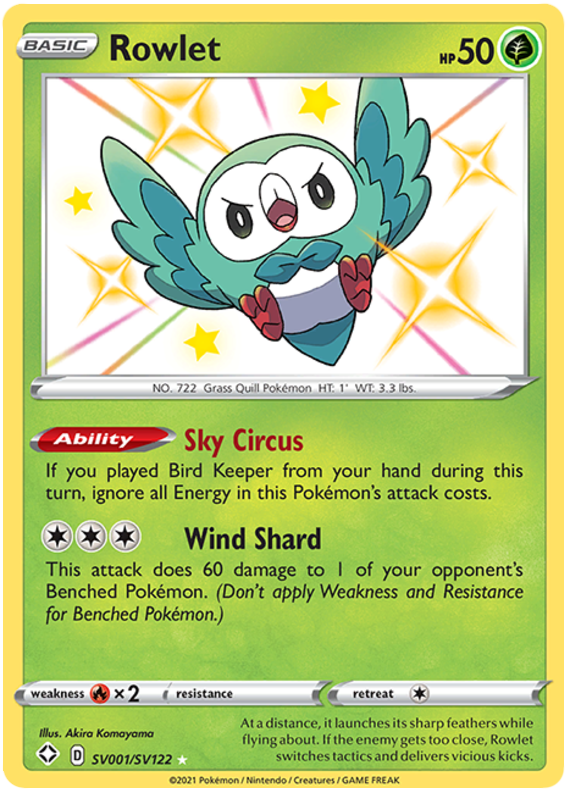Rowlet - Destino Splendente 006/072 [ Italiano / Inglese ]