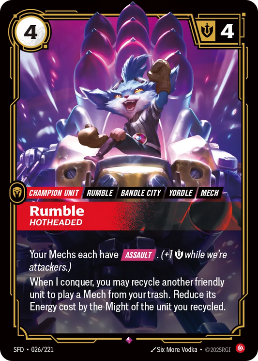 Rumble - Hotheaded [ Inglese / Giapponese / Cinese Semplificato ]