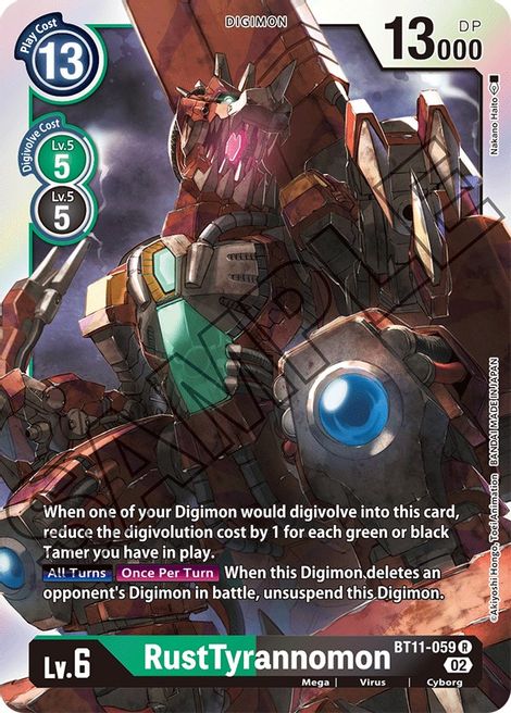 RustTyrannomon BT11-059 [ Inglese / Giapponese ]