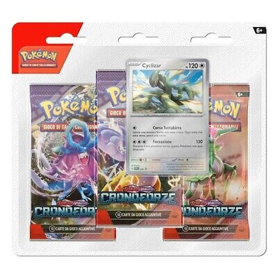 POKÈMON SCARLATTO & VIOLETTO: CRONOFORZE - 3 PACK BLISTER CYCLIZAR  (ITA)