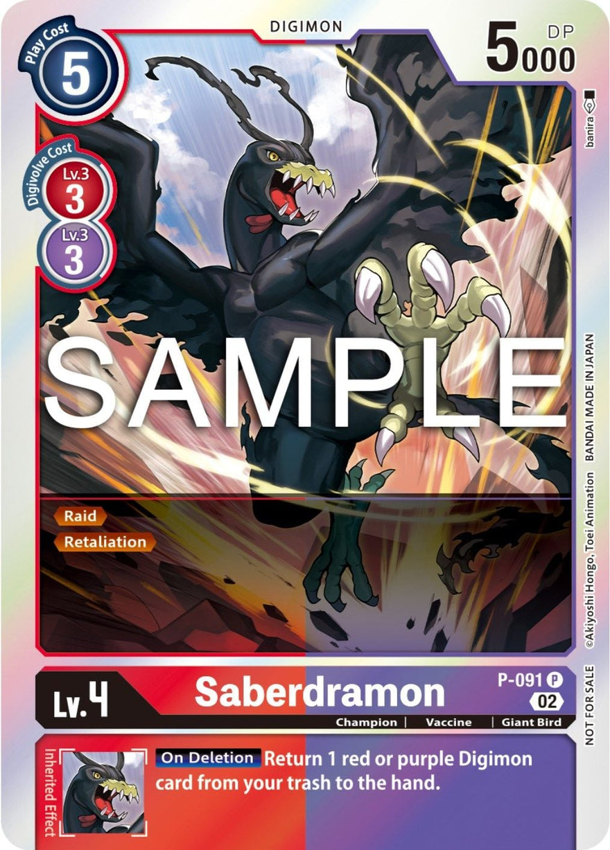 Saberdramon P-091 [ Inglese / Giapponese ]