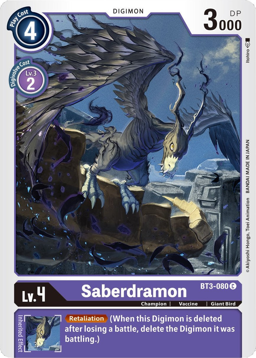 Saberdramon BT3-080 [ Inglese / Giapponese ]
