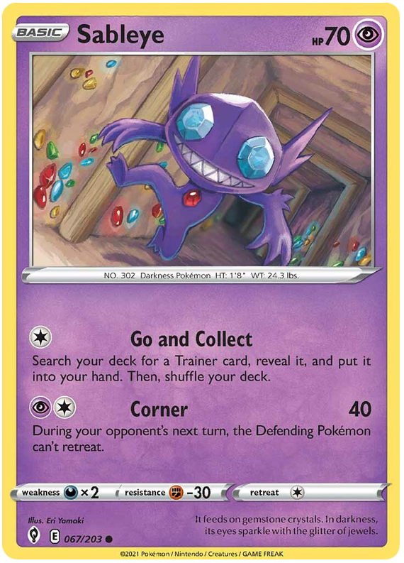Sableye - Evoluzioni Eteree 067/203 [ Italiano / Inglese ]