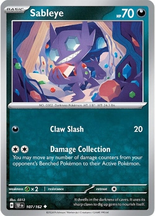 Sableye - Cronoforze 107/162 [ Italiano ]
