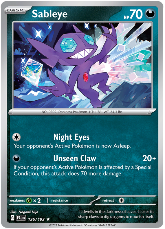 Sableye - Evoluzioni a Paldea 136/193 [ Italiano ]