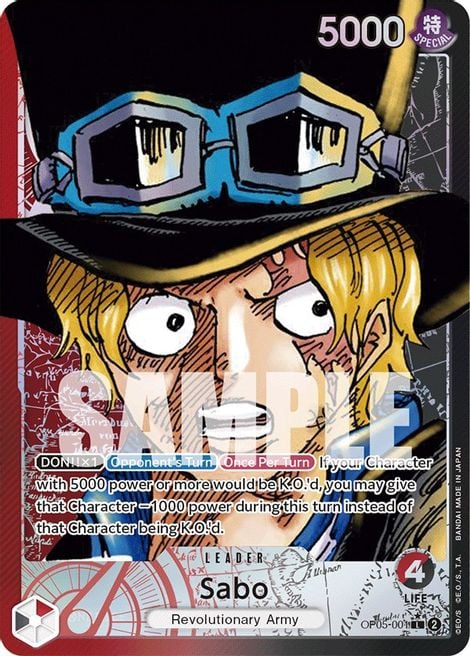 Sabo OP05-001 [ Inglese / Giapponese / Francese / Cinese Semplificato ]