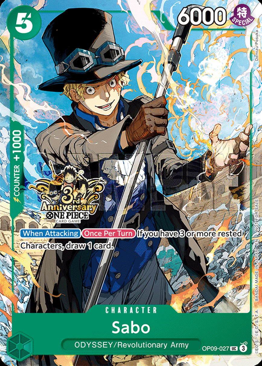 Sabo OP09-027 [ Inglese / Giapponese / Francese / Cinese Semplificato ]