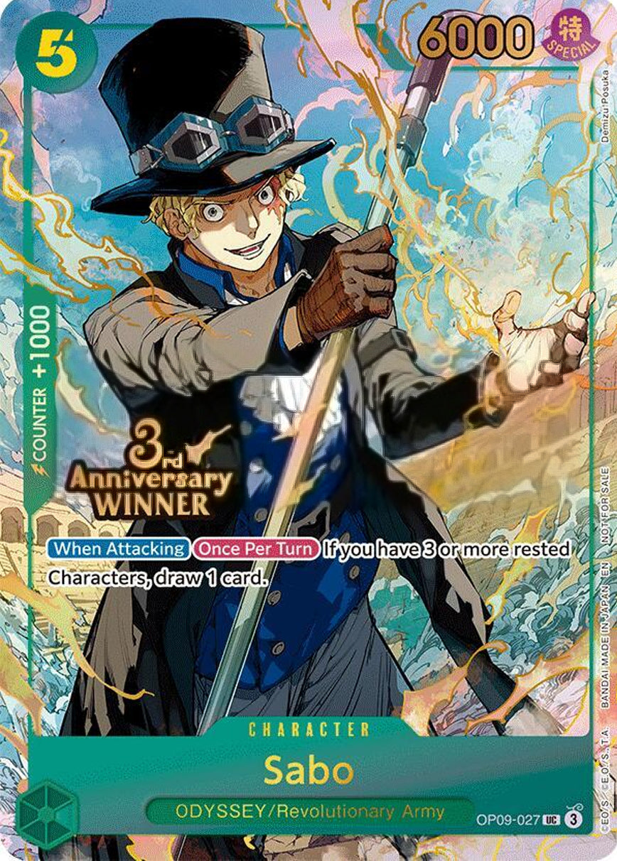 Sabo OP09-027 [ Inglese / Giapponese / Francese / Cinese Semplificato ]