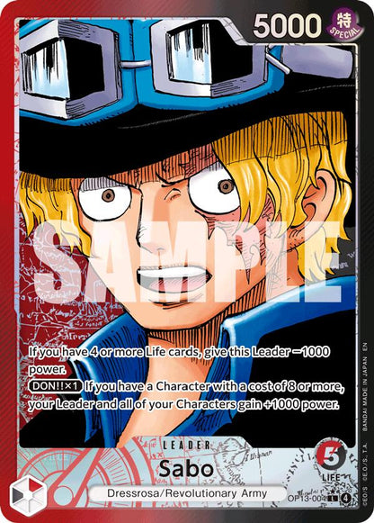 Sabo OP13-004 [ Inglese / Giapponese / Francese / Cinese Semplificato ]